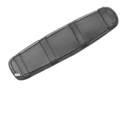 Leather Curb Chain Cover Open Back