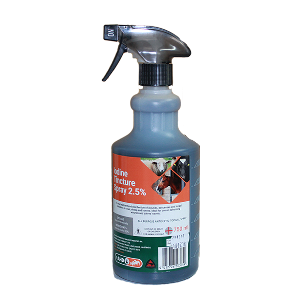Iodine Tincture Spray 2.5% @ 10%